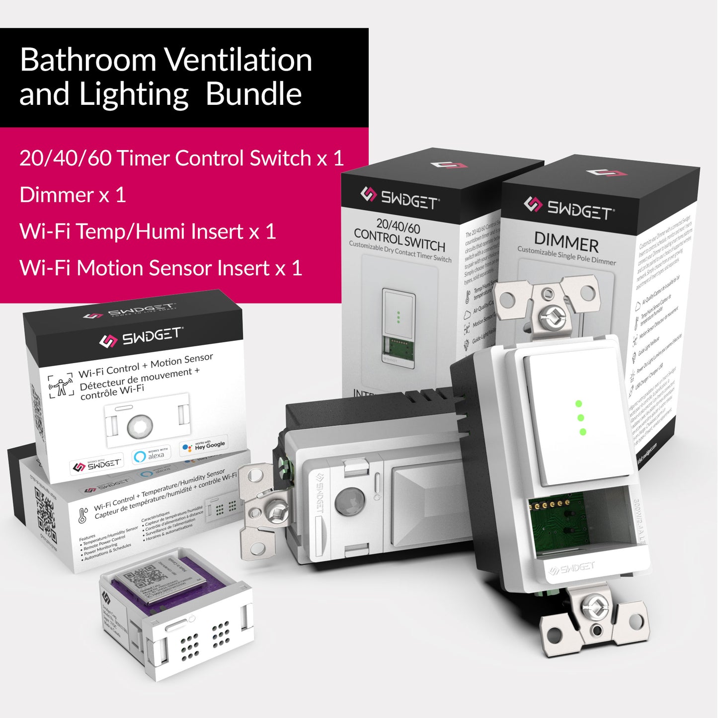 Bathroom Ventilation and Lighting Bundle